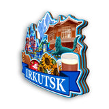 Kühlschrankmagnet für Irkutsk, Russland 2541