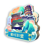 Refrigerator Magnet for Hebi, Henan, China  724
