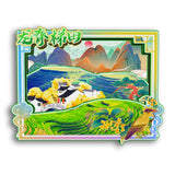 Refrigerator Magnet for Longji Rice Terraces, Guilin, Guangxi, China  18