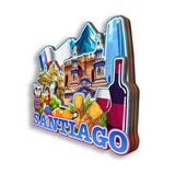 Refrigerator Magnet for Santiago Chile  2842