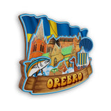 Kühlschrankmagnet für Orebro Schweden 2170