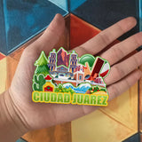 Refrigerator Magnet for Giudad Juarez Mexico  1819