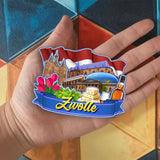 Магнит на холодильник для Зволле, Нидерланды, 2000