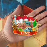 Kühlschrankmagnet für Linz Österreich 1589