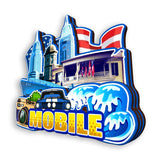 Kühlschrankmagnet für Mobile Alabama USA 357