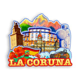 Kühlschrankmagnet für La Coruna, Spanien 1546