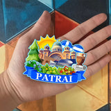 Refrigerator Magnet for Patrai Greece  1782