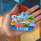 Refrigerator Magnet for Gyor Hungary  2149