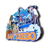 Kühlschrankmagnet für San Diego, Kalifornien, USA 229