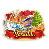 Refrigerator Magnet for Roskilde Denmark  2076