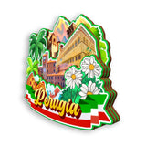 Refrigerator Magnet for Perugia Italy  1304