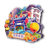 Refrigerator Magnet for Yangshuo West Street, Guilin, Guangxi, China  19