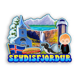 Refrigerator Magnet for Seydisfjordur Iceland  2250