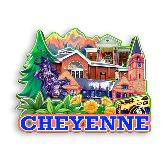 Refrigerator Magnet for Cheyenne Wyoming USA  920