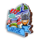 Refrigerator Magnet for Larvik Norway  2287