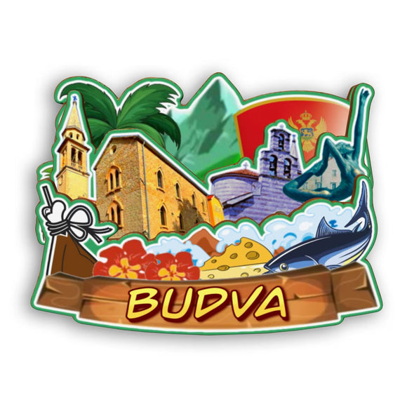 Refrigerator Magnet for Budva Montenegro  2420