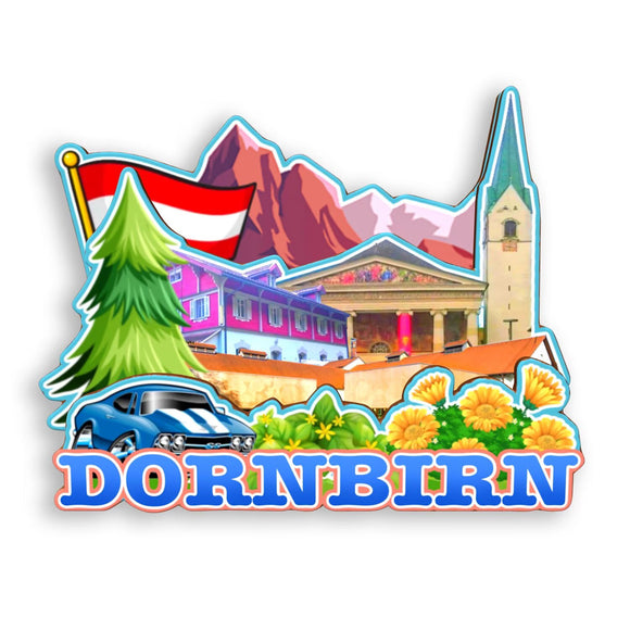 Refrigerator Magnet for Dornbirn Austria  1625