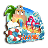 Refrigerator Magnet for Fenjiezhou Island, Sanya, Hainan, China  48