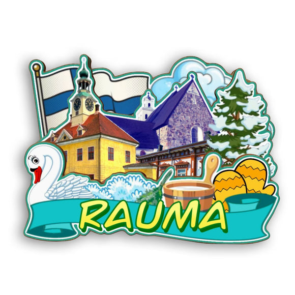 Refrigerator Magnet for Rauma Finland  2345