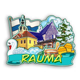Refrigerator Magnet for Rauma Finland  2345