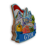 Refrigerator Magnet for Gyor Hungary  2149