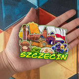 Refrigerator Magnet for Szczecin Poland  2127