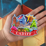 Refrigerator Magnet for Cadiff UK  1465