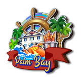 Магнит на холодильник для Палм-Бэй, Флорида, США 178