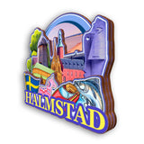 Kühlschrankmagnet für Halmstad Schweden 2181