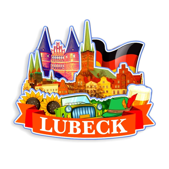 Kühlschrankmagnet für Lübeck Deutschland 1211