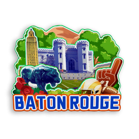 Refrigerator Magnet for Baton Rouge Louisiana USA  962