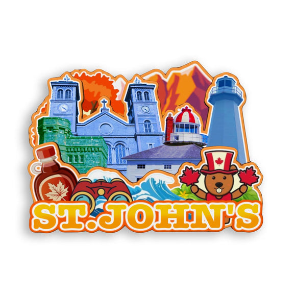 Refrigerator Magnet for St.John's Canada  1886