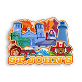 Refrigerator Magnet for St.John's Canada  1886