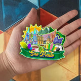 Refrigerator Magnet for Sao Paulo Brazil  1895