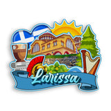 Refrigerator Magnet for Larissa Greece  1745