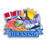 Refrigerator Magnet for Herning Denmark  2081