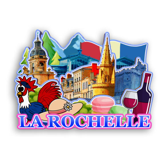 Refrigerator Magnet for La Rochelle France  2573