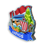 Refrigerator Magnet for Aarhus Denmark  2068