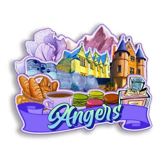Refrigerator Magnet for Angers France  2588