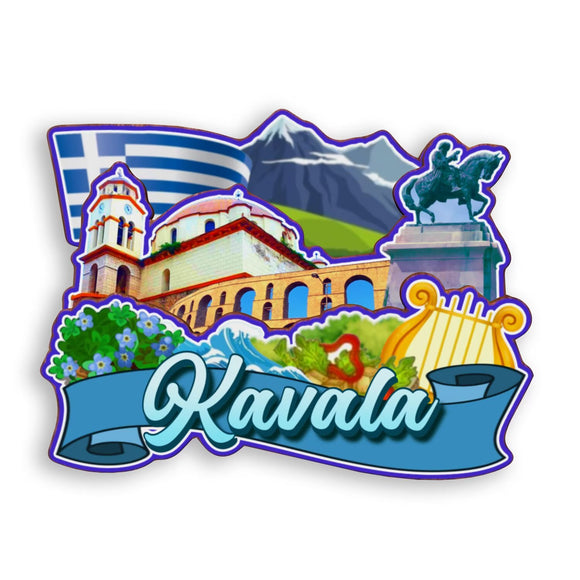 Refrigerator Magnet for Kavala Greece  1735