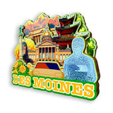 Refrigerator Magnet for Des Moines Iowa USA  938