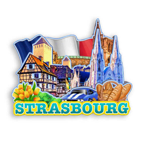 Refrigerator Magnet for Strasbourg France  1349