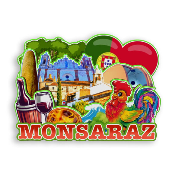 Kühlschrankmagnet für Monsaraz Portugal 1955