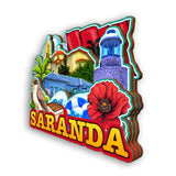 Refrigerator Magnet for Saranda Albania  2459