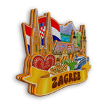 Refrigerator Magnet for Zagreb Croatia  2214