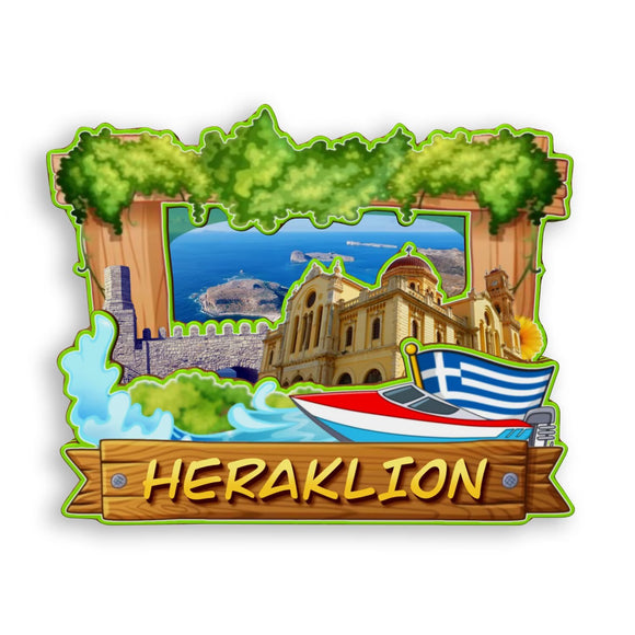 Refrigerator Magnet for Heraklion Greece  1742