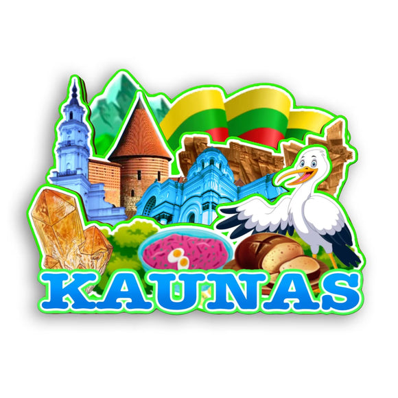 Refrigerator Magnet for Kaunas Lithuania  2481