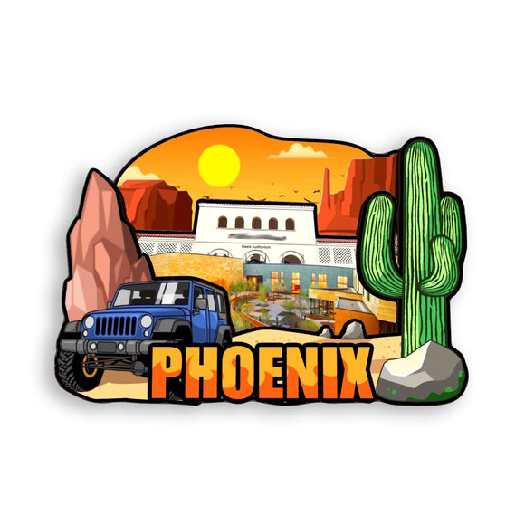Refrigerator Magnet for Phoenix Arizona USA  300