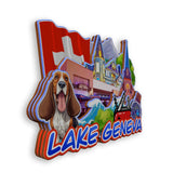 Магнит на холодильник "Женевское озеро, Швейцария, 2037"