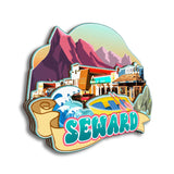 Kühlschrankmagnet für Seward Alaska USA 162